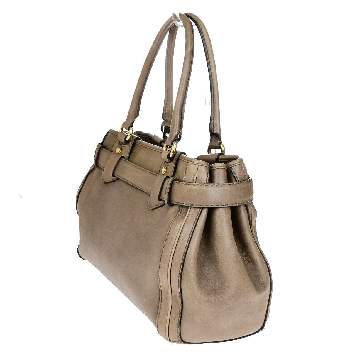 Gucci Running G Brown Leather Shoulder Bag ()