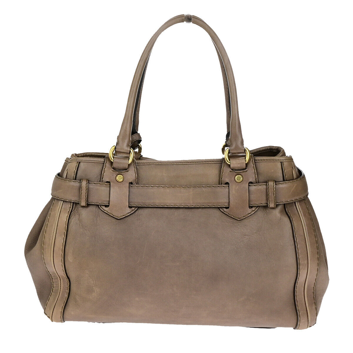 Gucci Running G Brown Leather Shoulder Bag ()