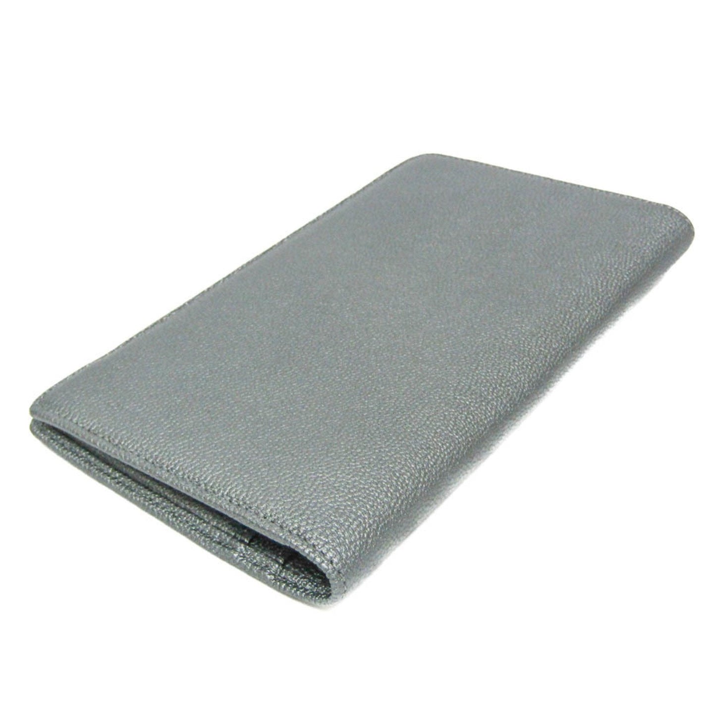 Chanel Coco Mark Silver Leather Wallet  ()