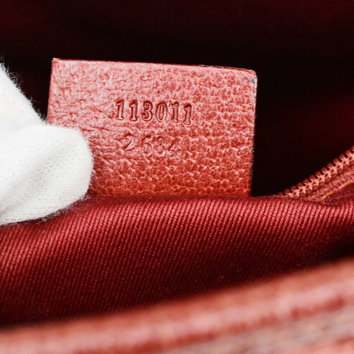 Gucci Guccissima Orange Canvas Handbag ()