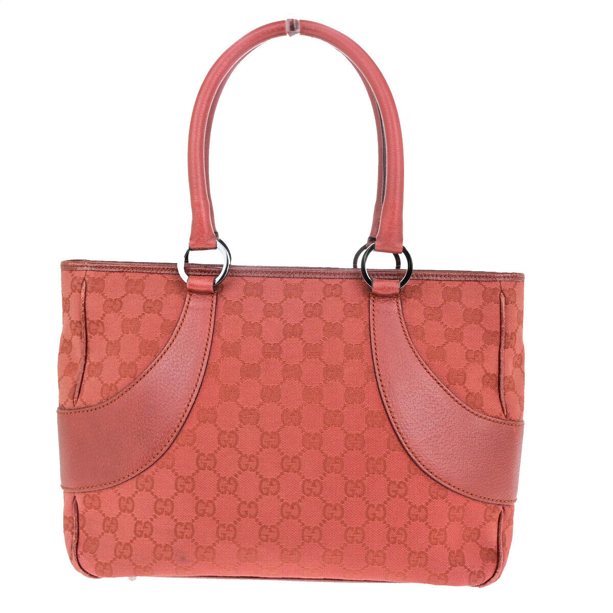 Gucci Guccissima Orange Canvas Handbag ()