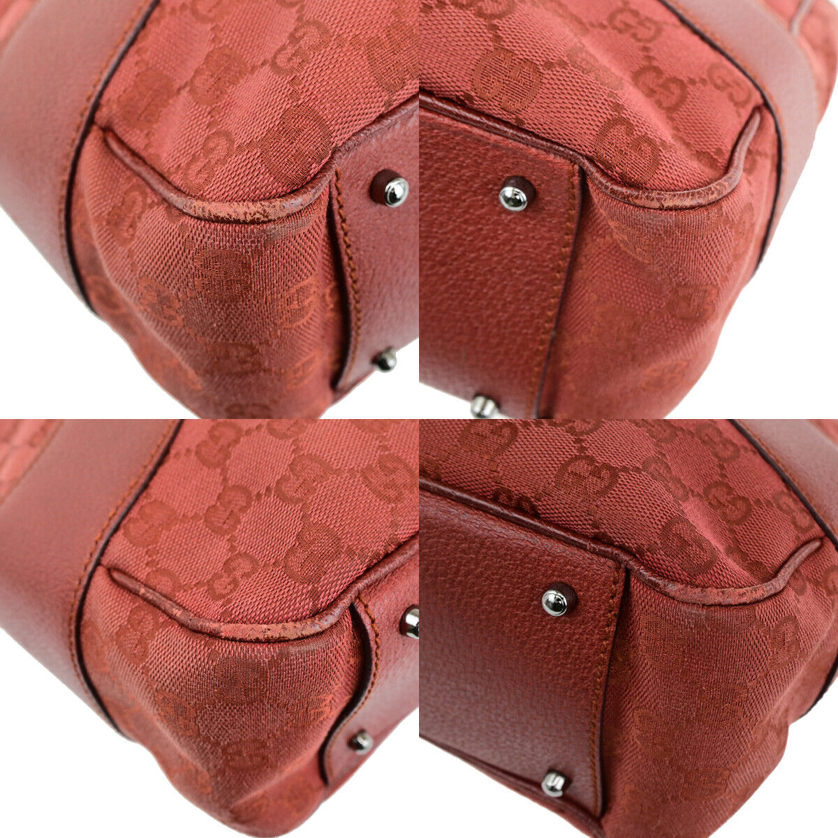 Gucci Guccissima Orange Canvas Handbag ()