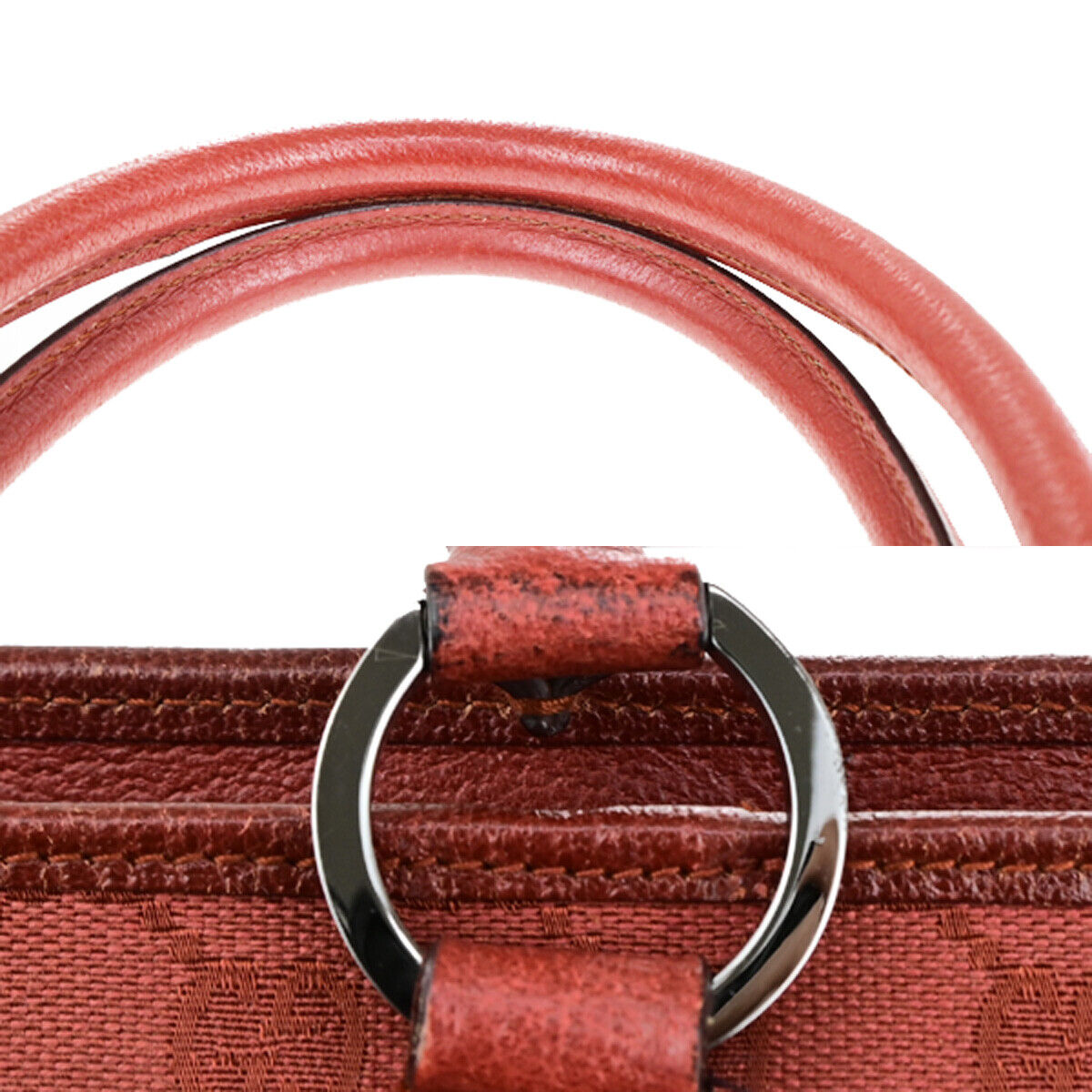 Gucci Guccissima Orange Canvas Handbag ()