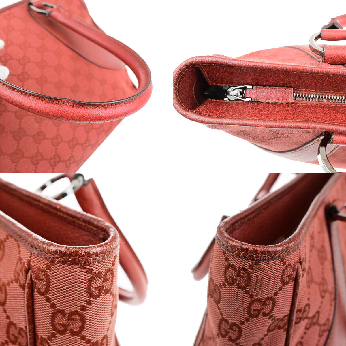 Gucci Guccissima Orange Canvas Handbag ()