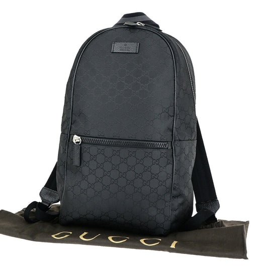 Gucci Sherry Black Synthetic Backpack Bag ()