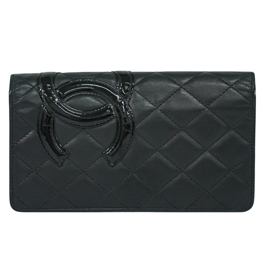 Chanel Black Leather Wallet  ()