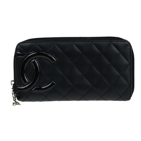 Chanel Cambon Black Leather Wallet  ()