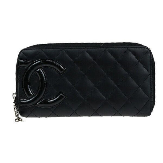 Chanel Cambon Black Leather Wallet  ()