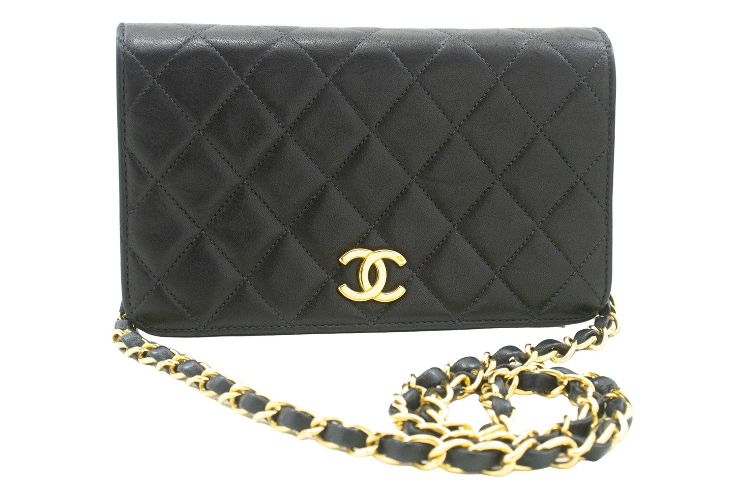 Chanel Black Leather Shoulder Bag ()