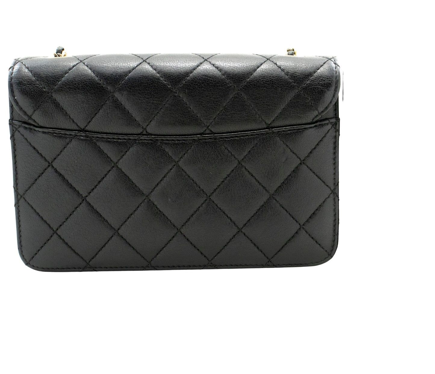 Chanel Black Leather Shoulder Bag ()