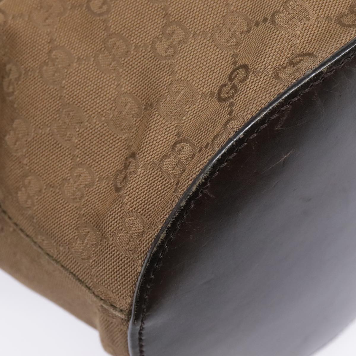 Gucci Brown Canvas Shoulder Bag ()