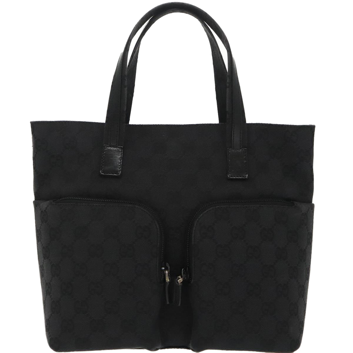 Gucci Black Canvas Handbag ()