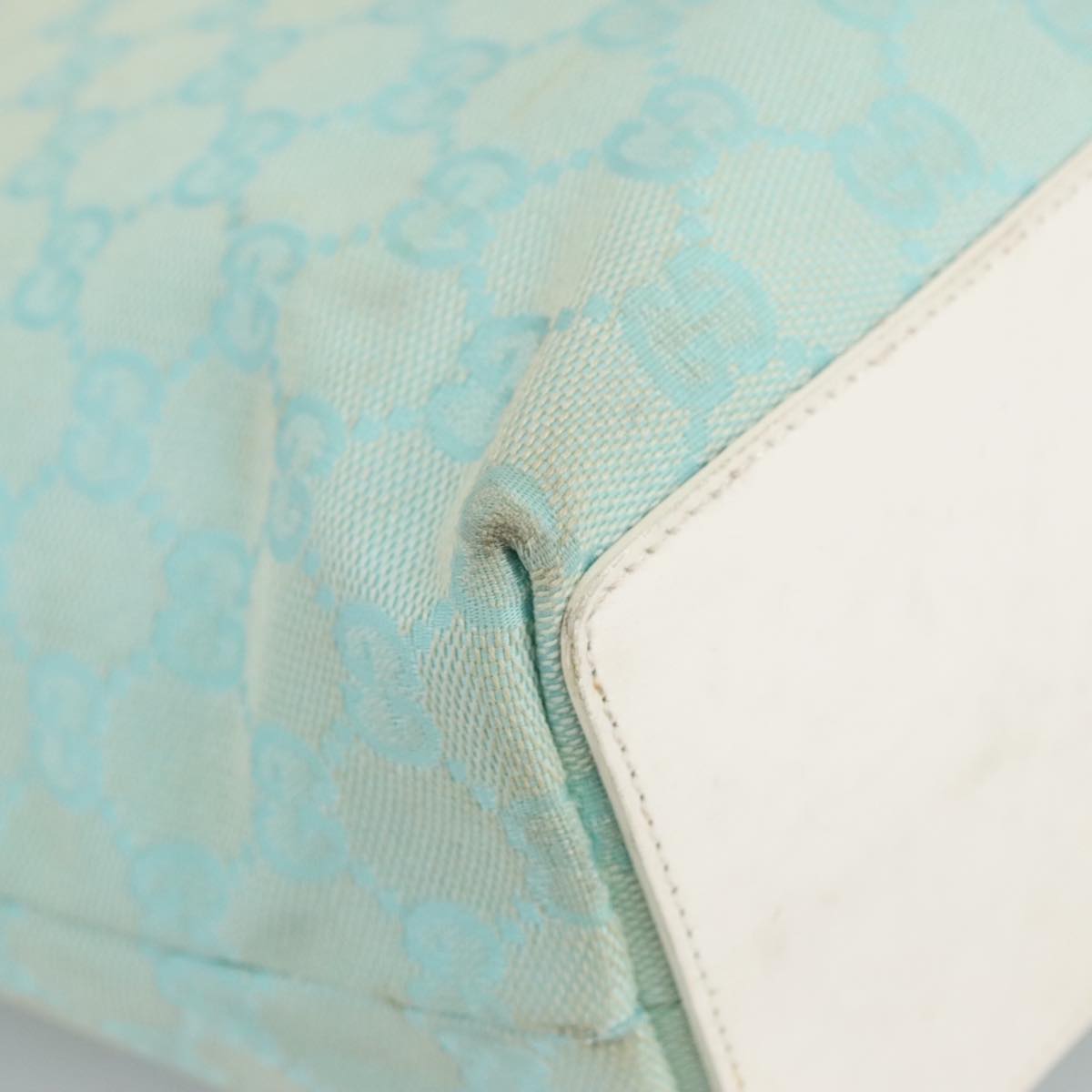 Gucci Blue Canvas Tote Bag ()