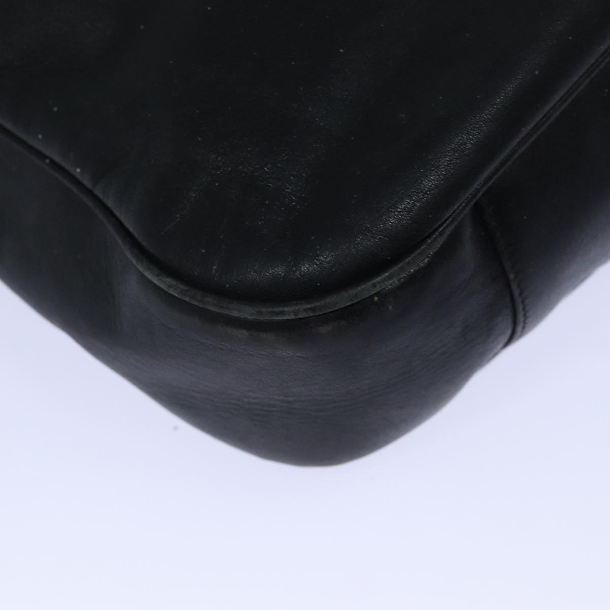 Gucci Bamboo Black Leather Handbag ()