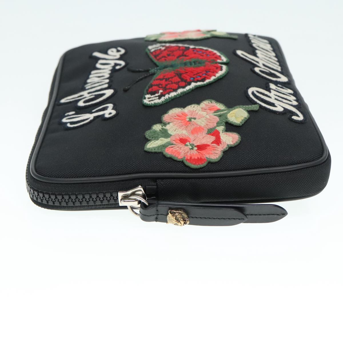 Gucci Clutch Bag Black Canvas Clutch Bag ()