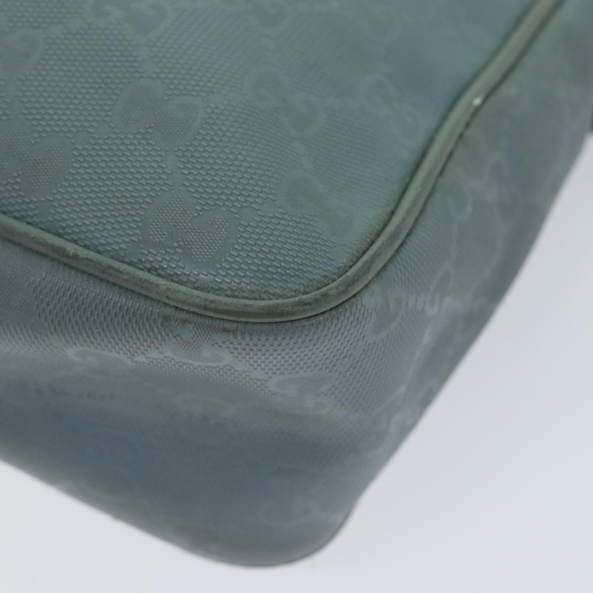 Gucci Gg Canvas Blue Canvas Shoulder Bag ()