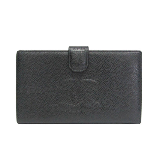 Chanel Black Leather Wallet  ()