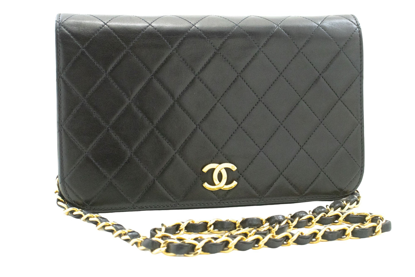 Chanel Black Leather Shoulder Bag ()