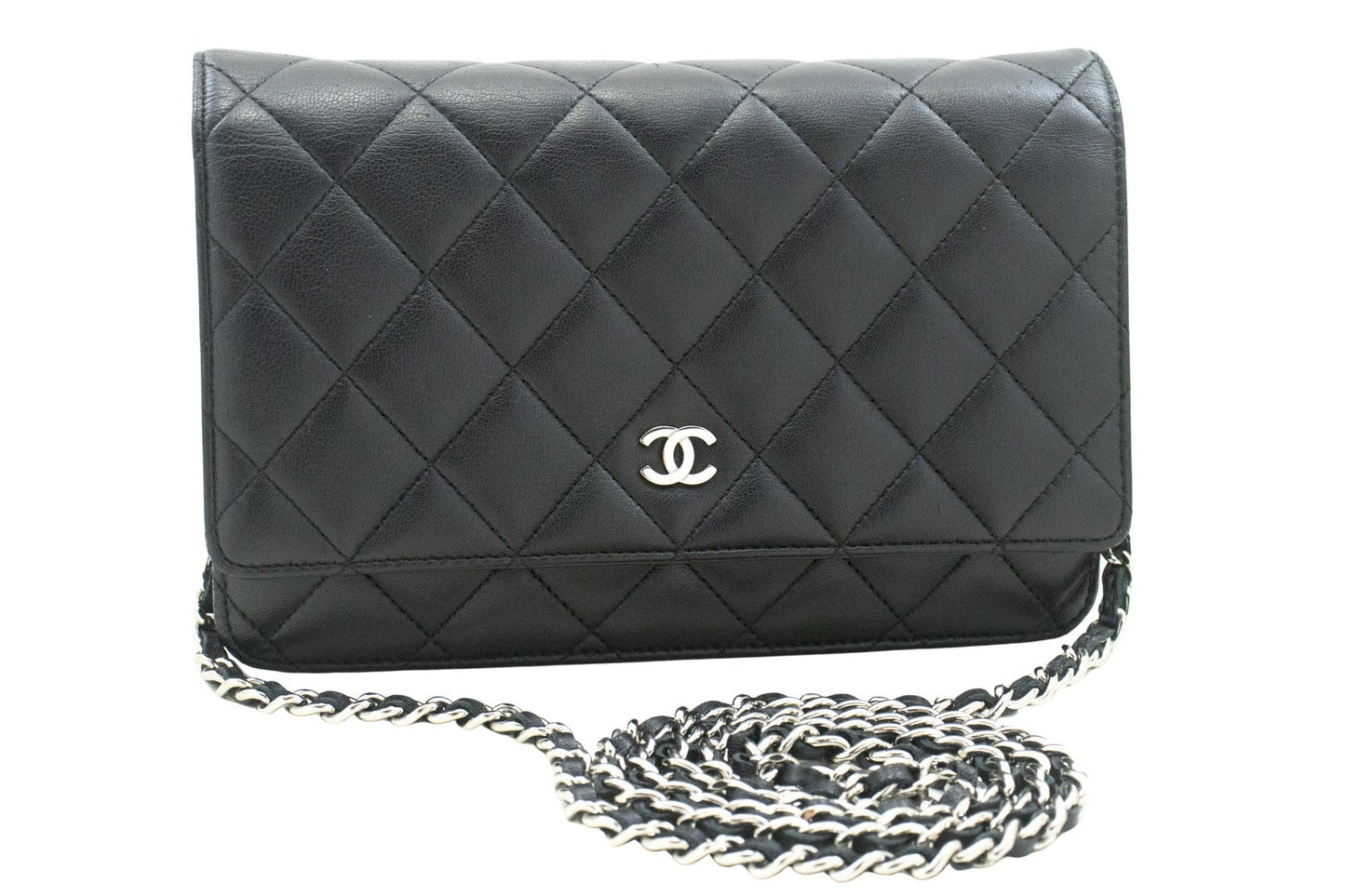 Chanel Wallet On Chain Black Leather Shoulder Bag ()