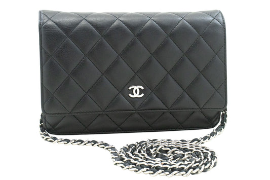 Chanel Wallet On Chain Black Leather Shoulder Bag ()