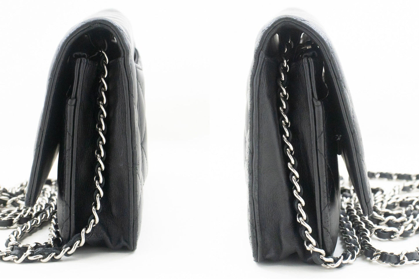 Chanel Wallet On Chain Black Leather Shoulder Bag ()