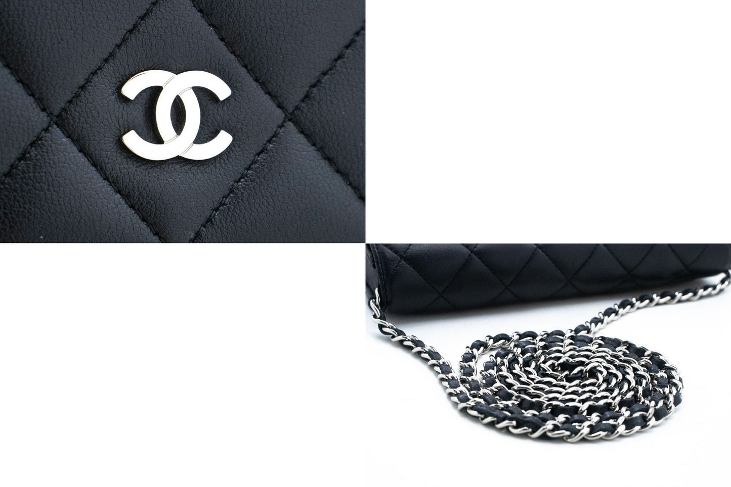 Chanel Wallet On Chain Black Leather Shoulder Bag ()