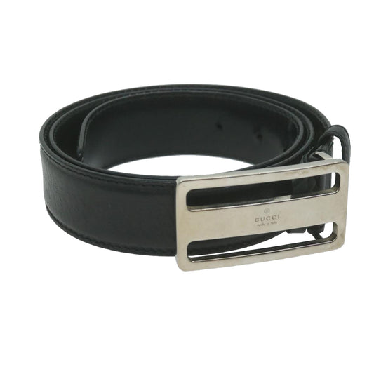 Gucci Black Leather Belt  ()