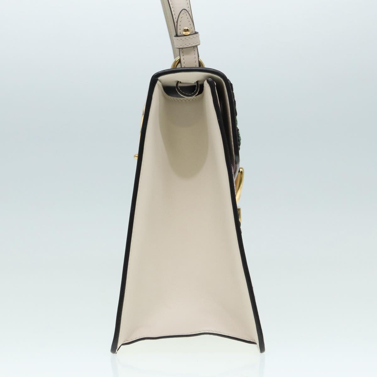 Gucci Sylvie White Leather Handbag ()