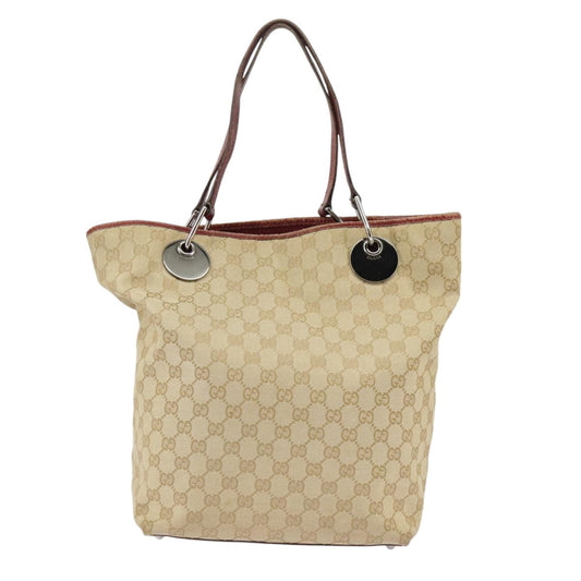 Gucci Beige Canvas Tote Bag ()
