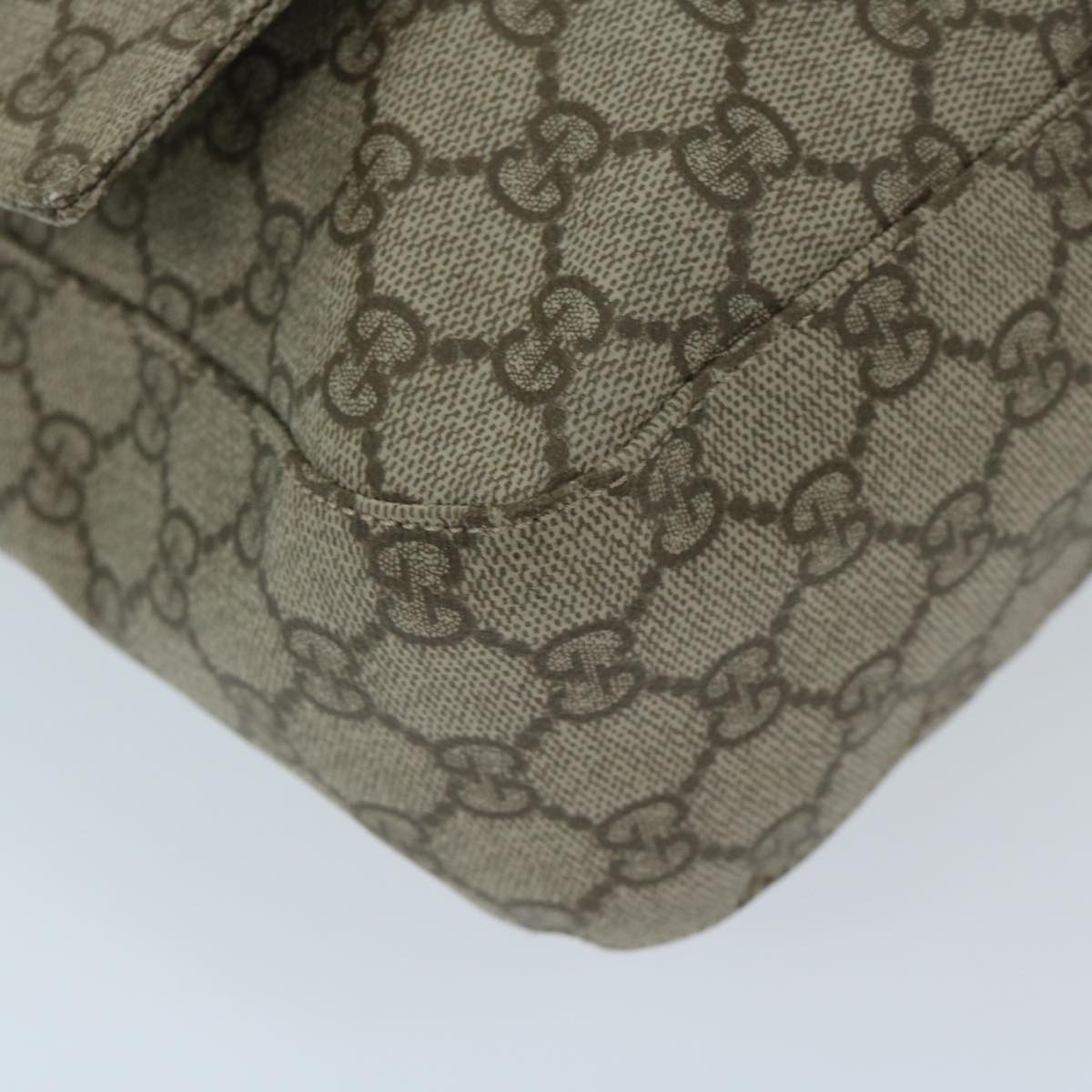Gucci Gg Supreme Beige Canvas Shoulder Bag ()