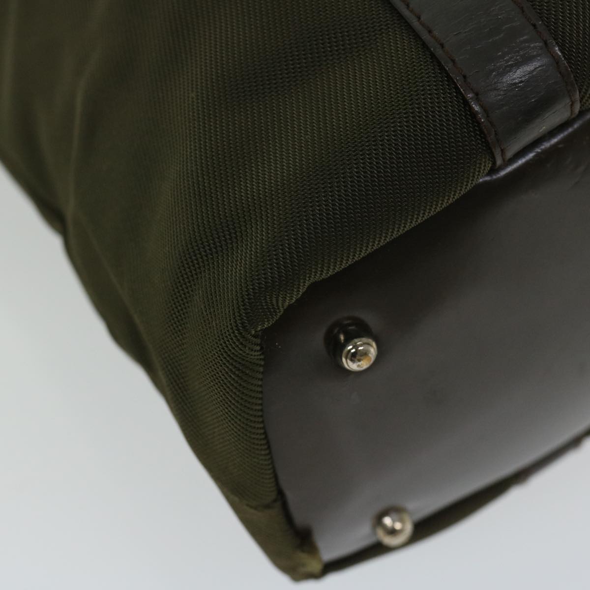 Gucci Bamboo Khaki Synthetic Handbag ()