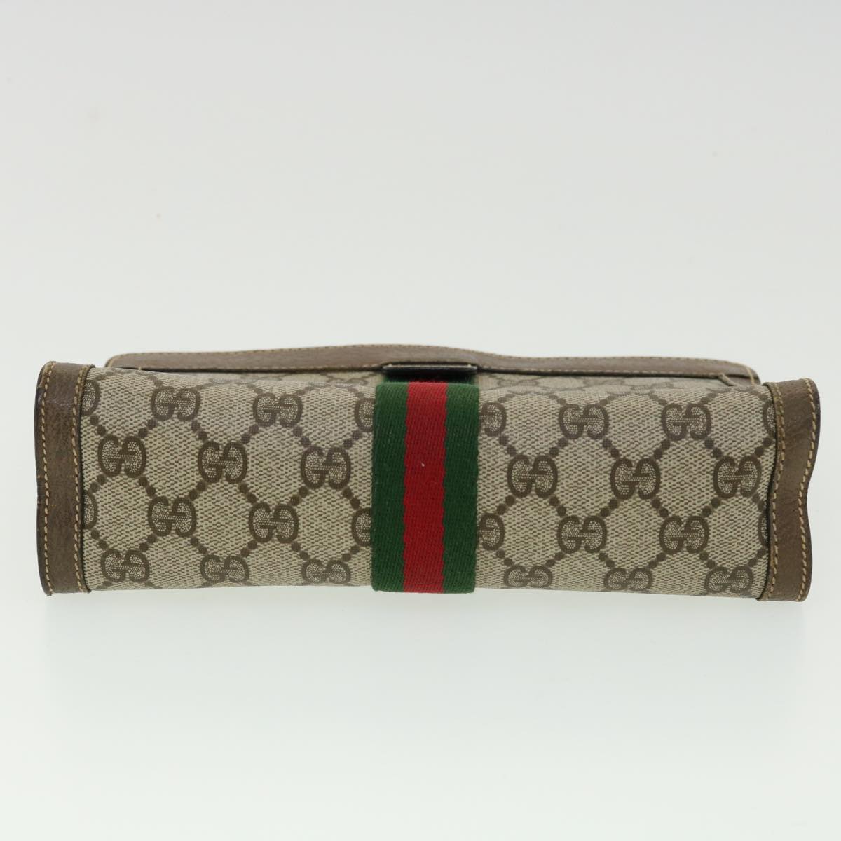 Gucci Ophidia Beige Canvas Clutch Bag ()