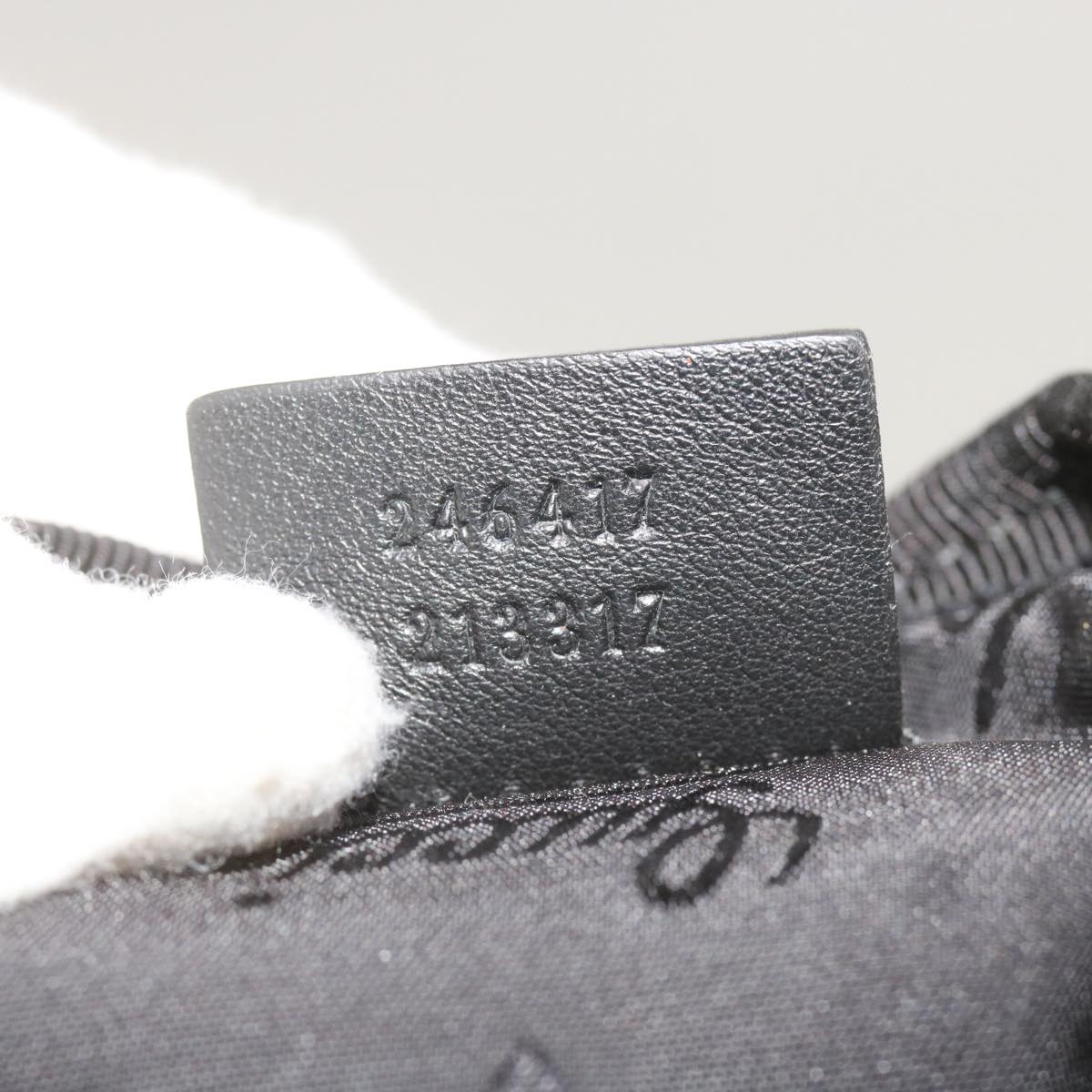 Gucci Gg Signature Black Leather Shoulder Bag ()