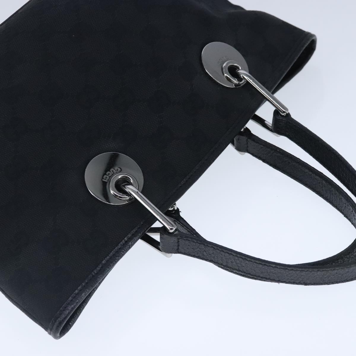 Gucci Black Canvas Tote Bag ()