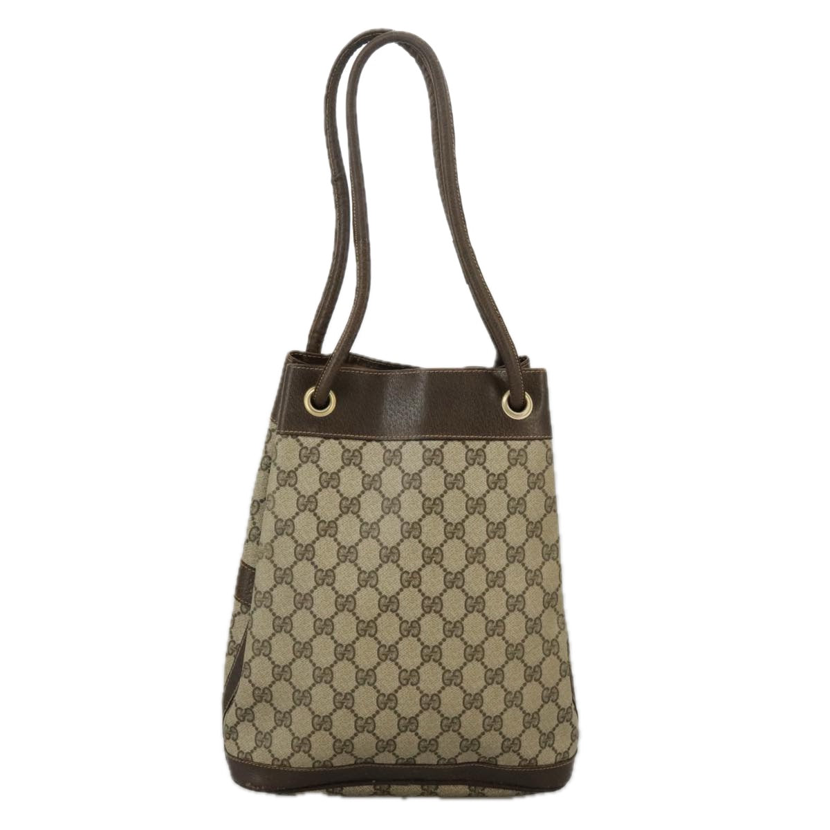 Gucci Sherry Beige Canvas Shoulder Bag ()