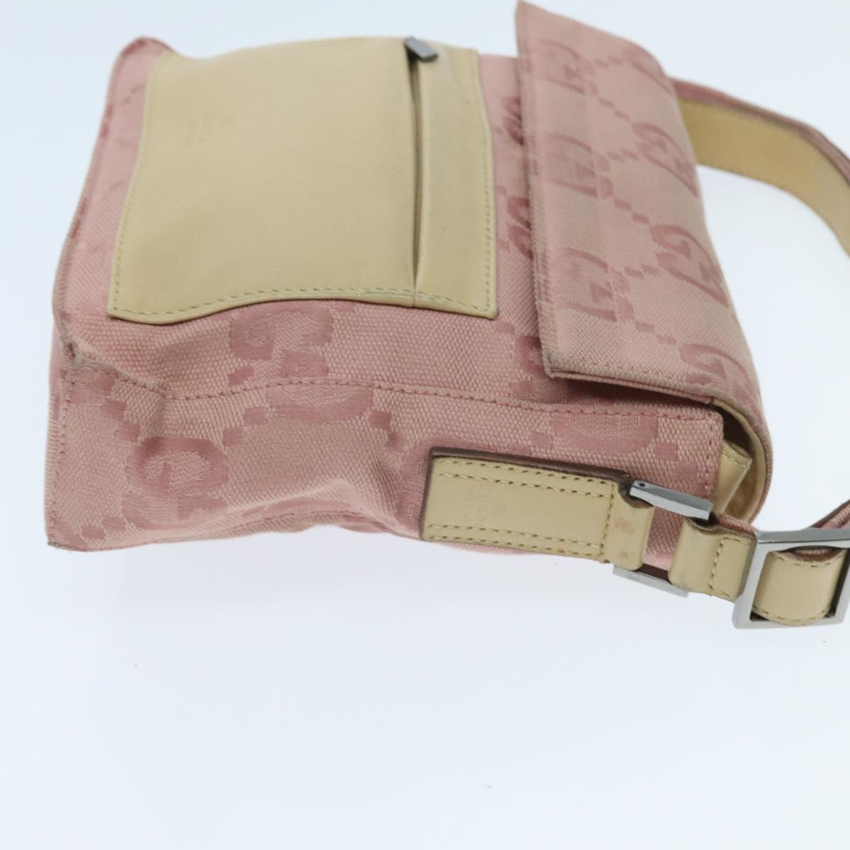 Gucci Gg Canvas Pink Canvas Shoulder Bag ()