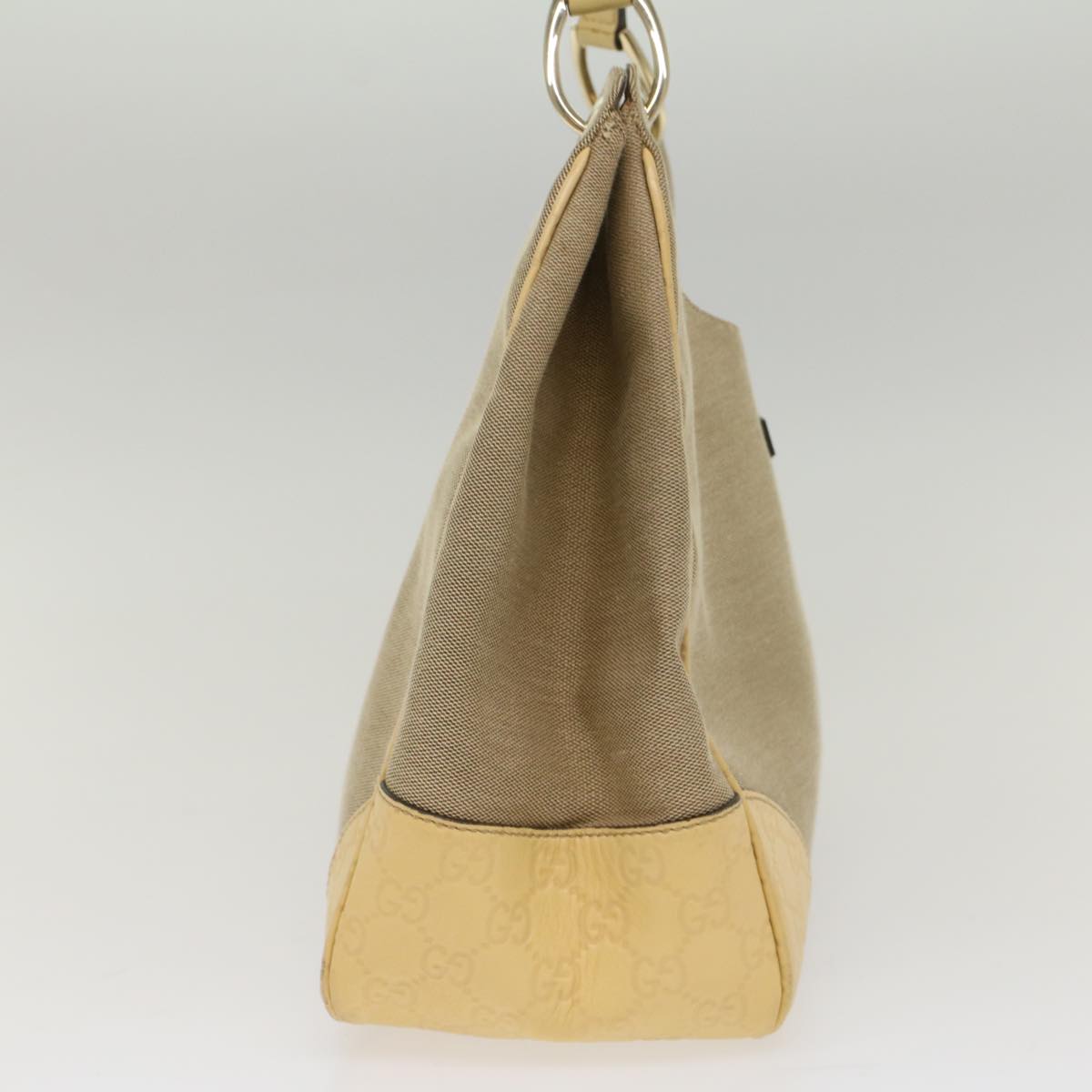 Gucci Hobo Grey Canvas Shoulder Bag ()