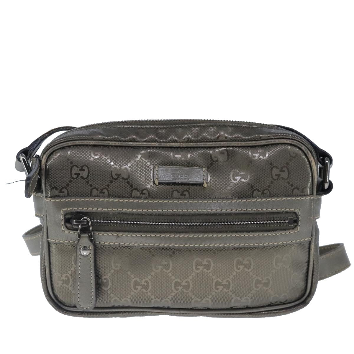 Gucci Imprime Brown Canvas Shoulder Bag ()