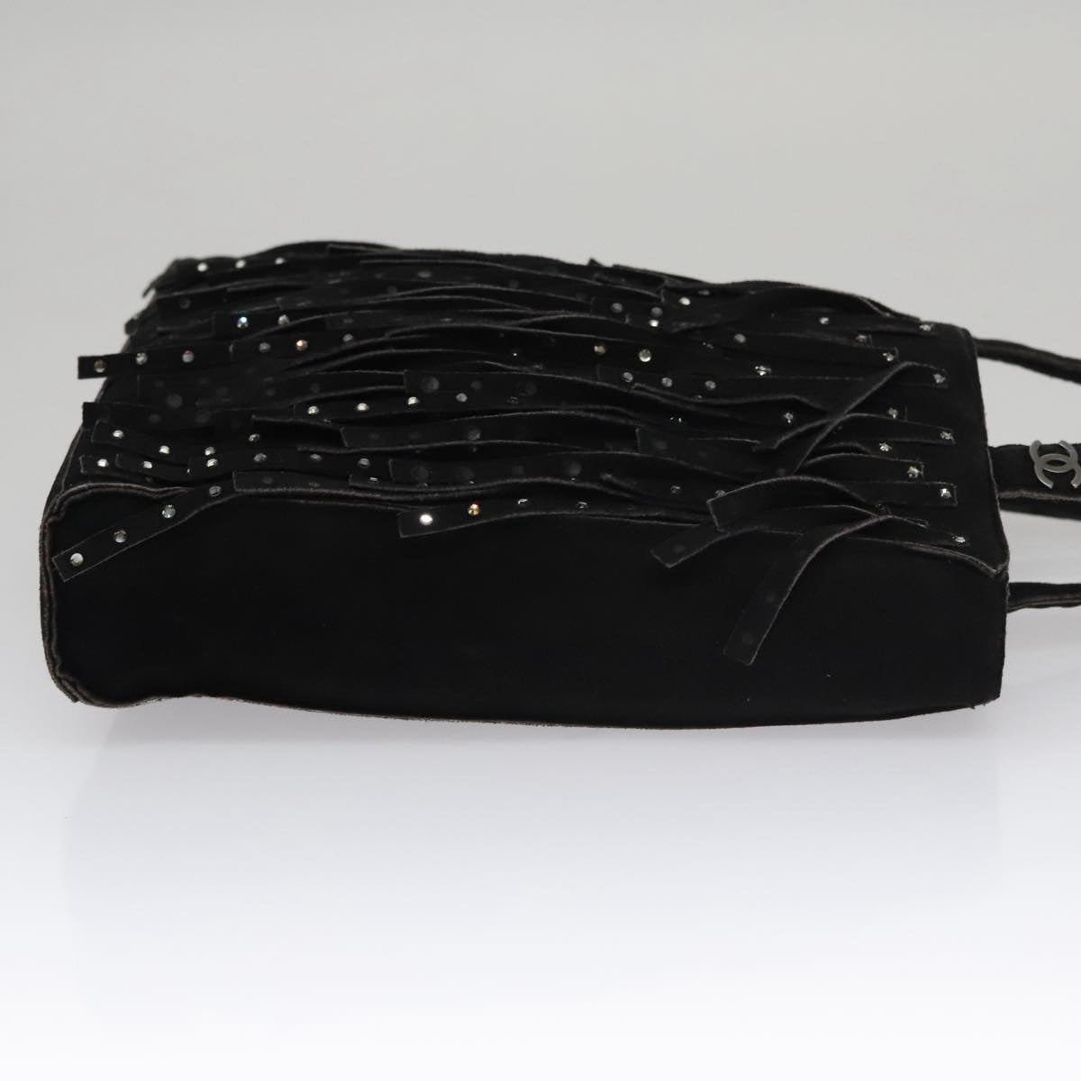 Chanel Black Suede Tote Bag ()