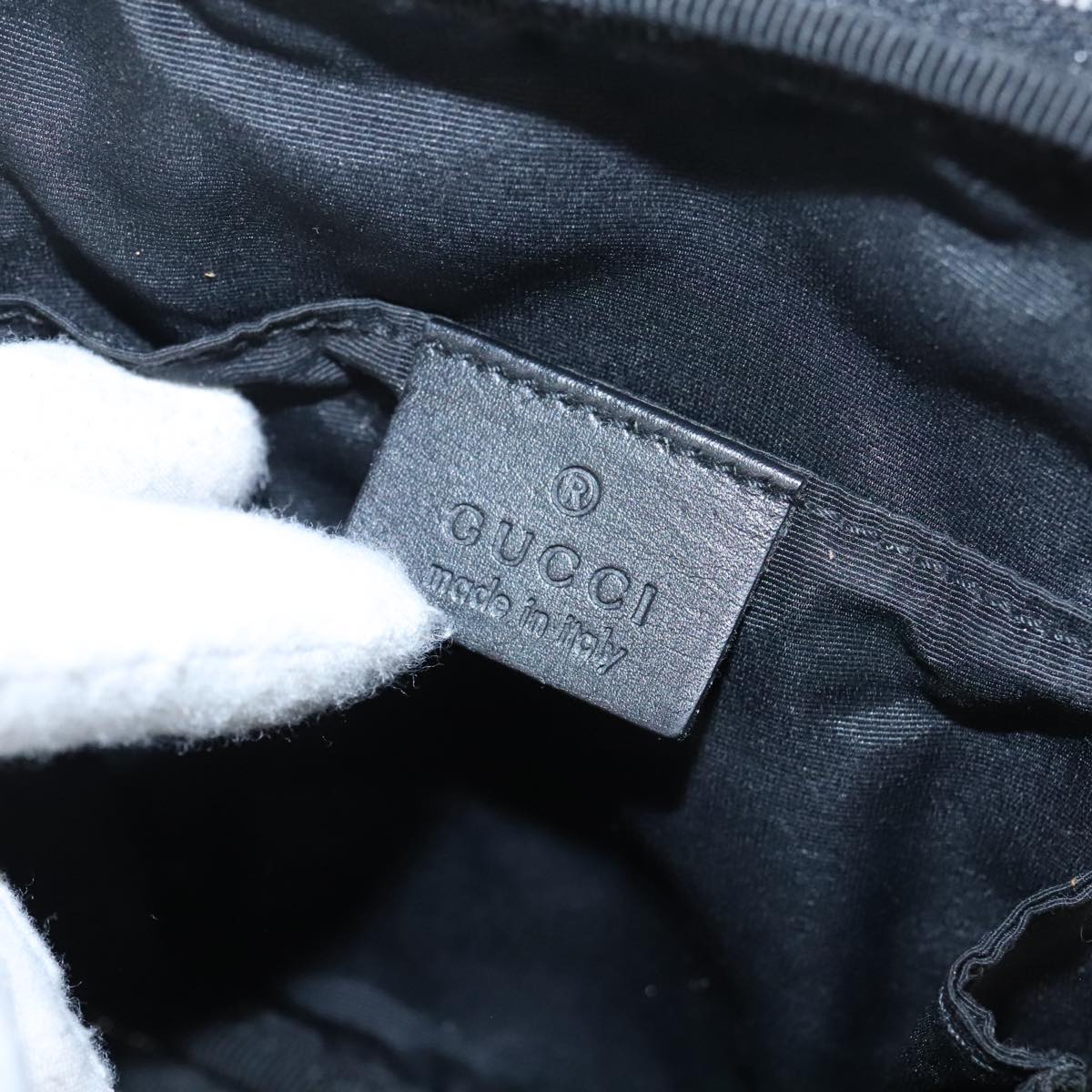 Gucci Black Canvas Shoulder Bag ()