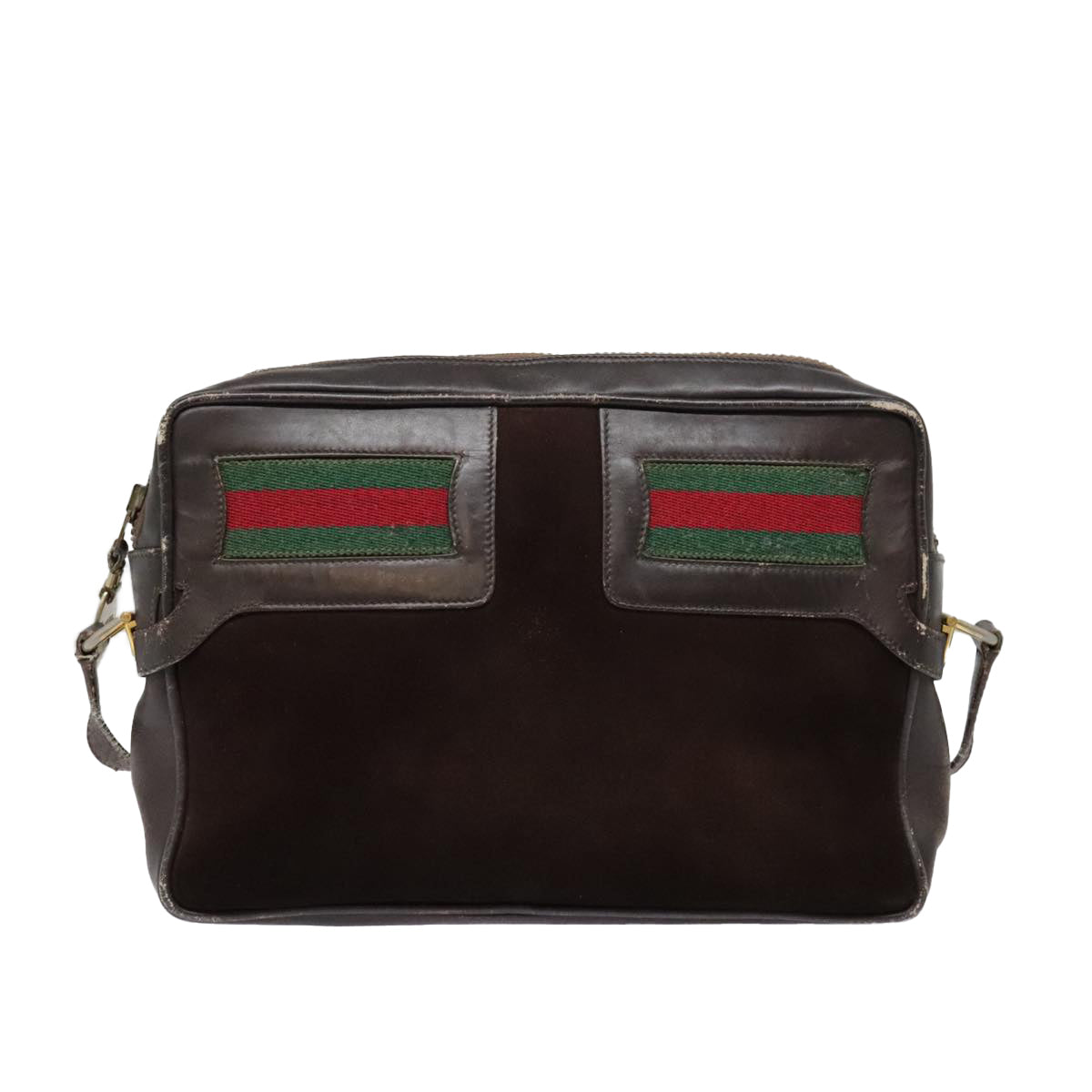 Gucci Sherry Brown Suede Shoulder Bag ()