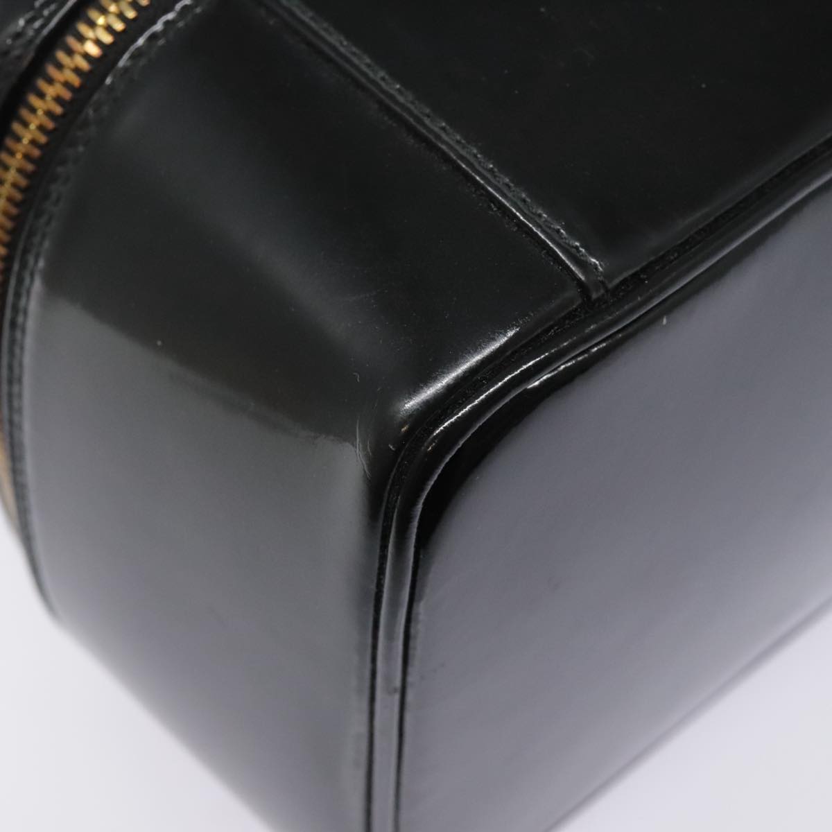 Gucci Bamboo Black Patent Leather Clutch Bag ()