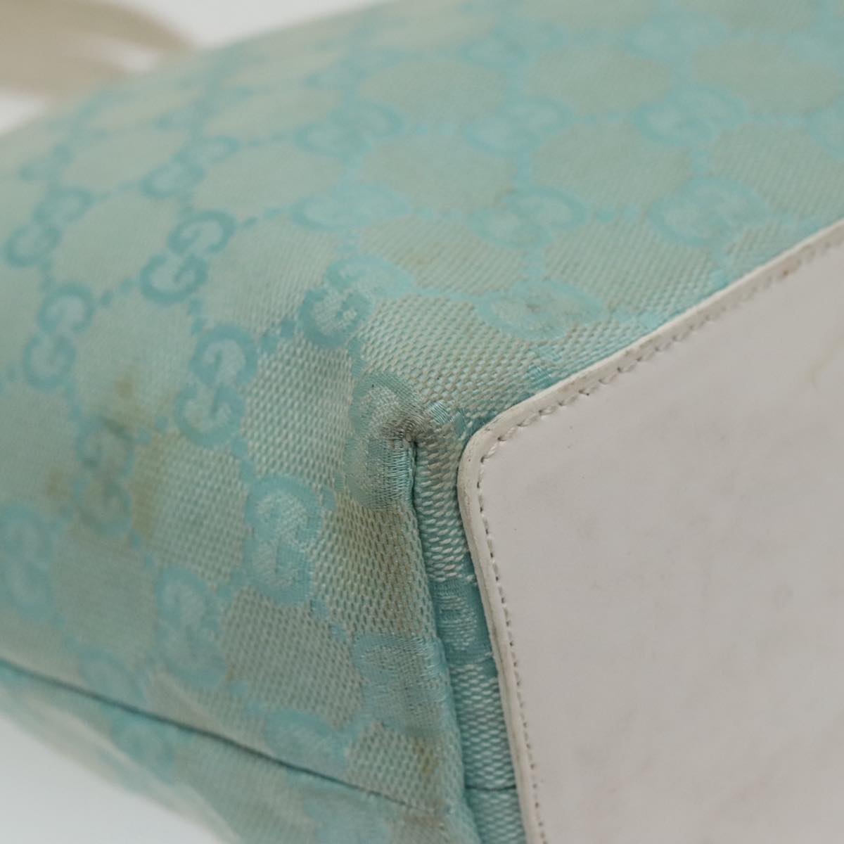 Gucci Blue Canvas Tote Bag ()