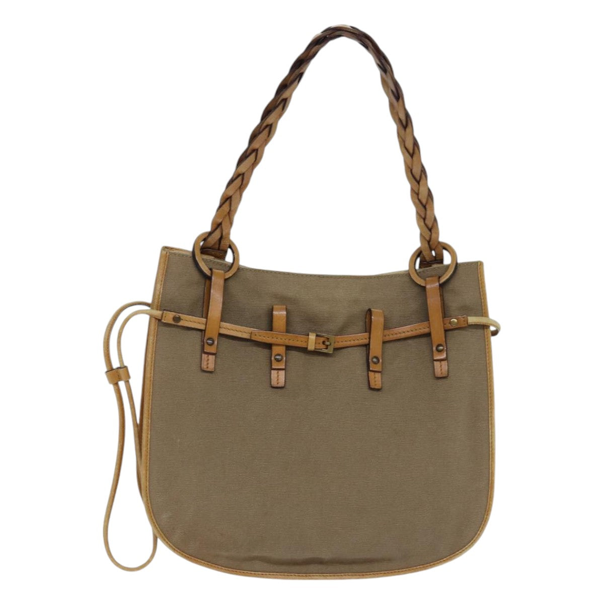Gucci Beige Canvas Handbag ()