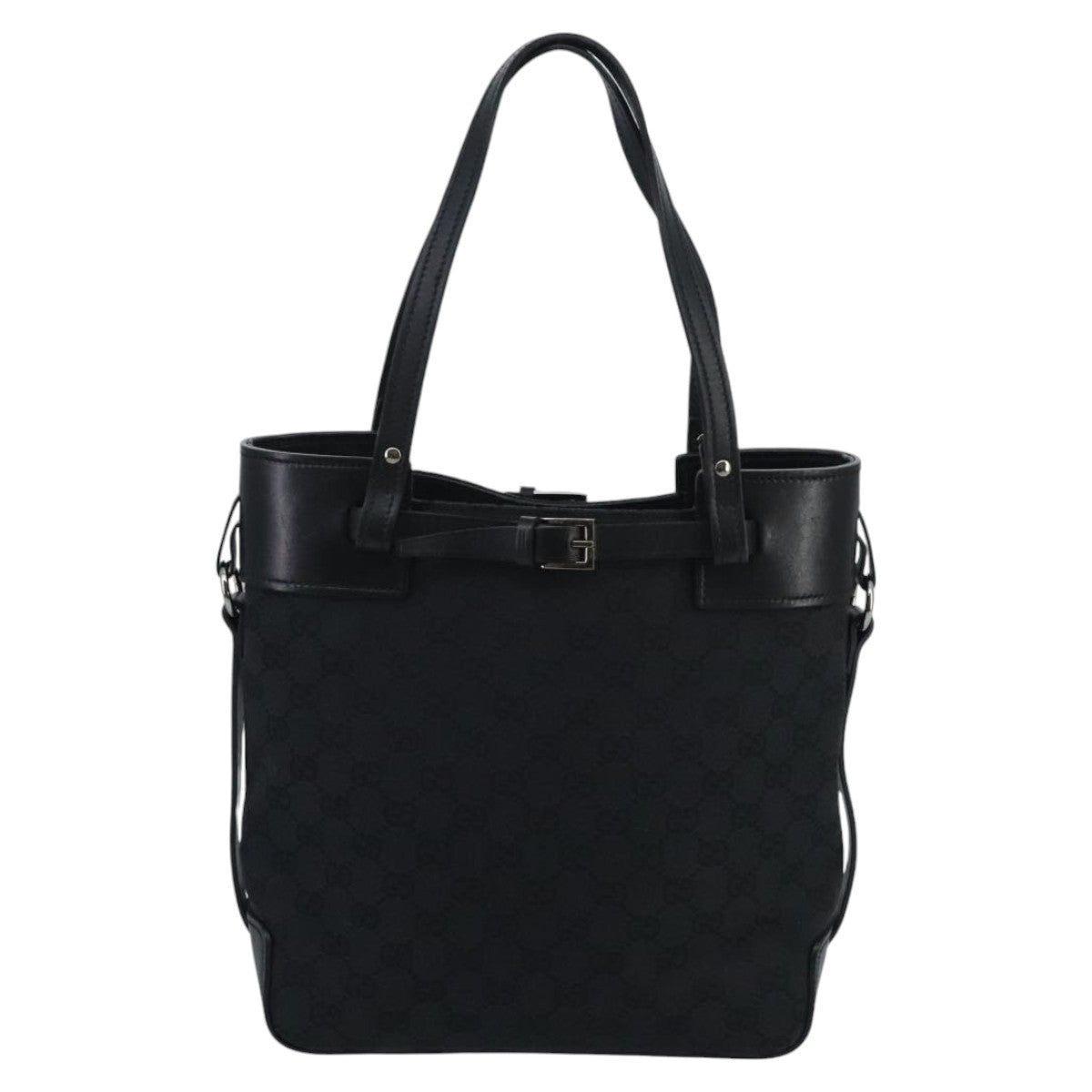 Gucci Black Canvas Tote Bag ()