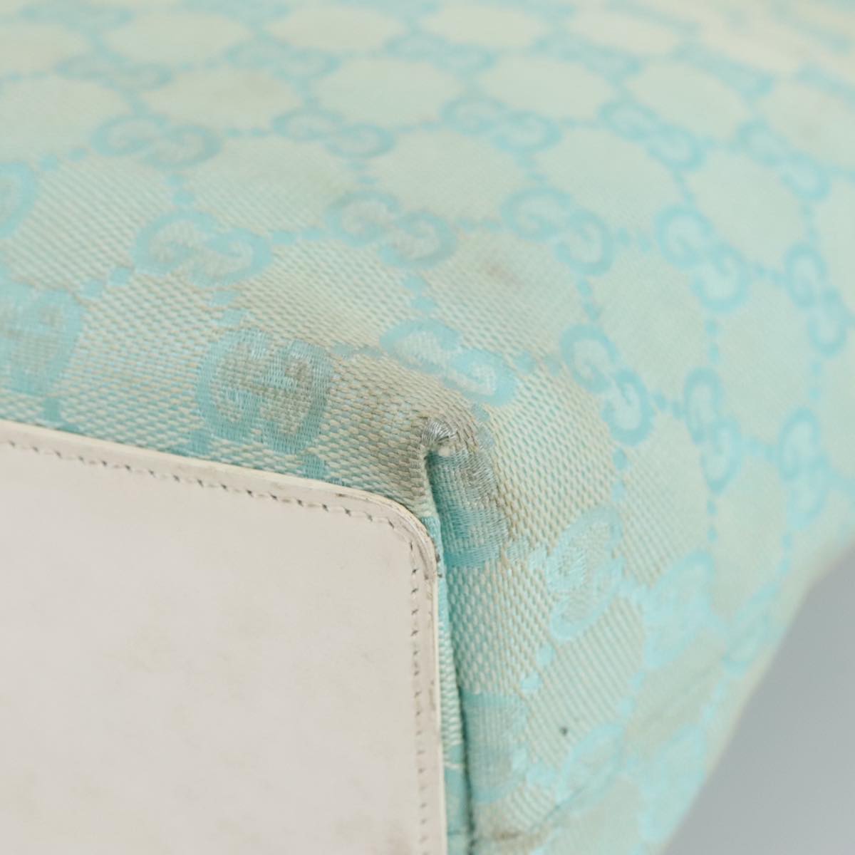 Gucci Blue Canvas Tote Bag ()