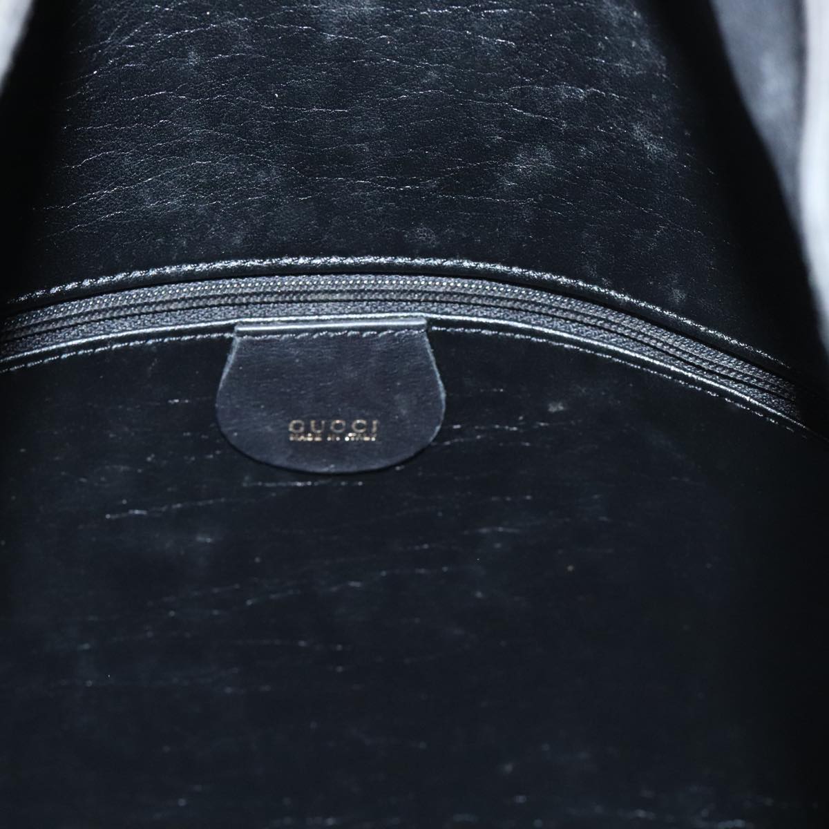 Gucci Bamboo Black Leather Handbag ()