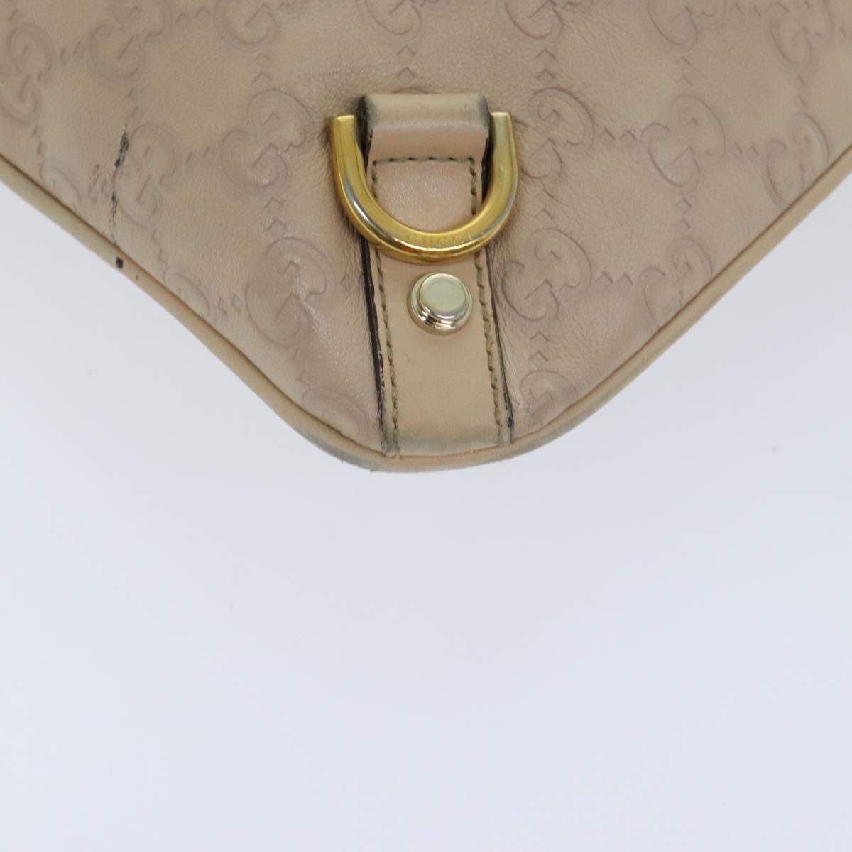 Gucci Guccissima Beige Canvas Shoulder Bag ()
