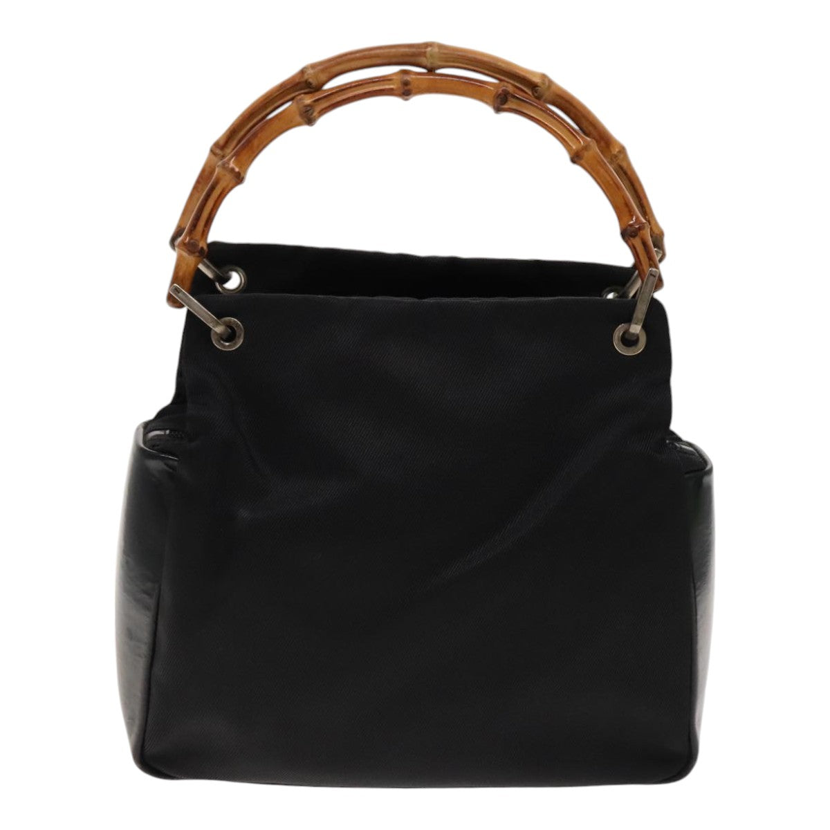 Gucci Bamboo Black Synthetic Handbag ()