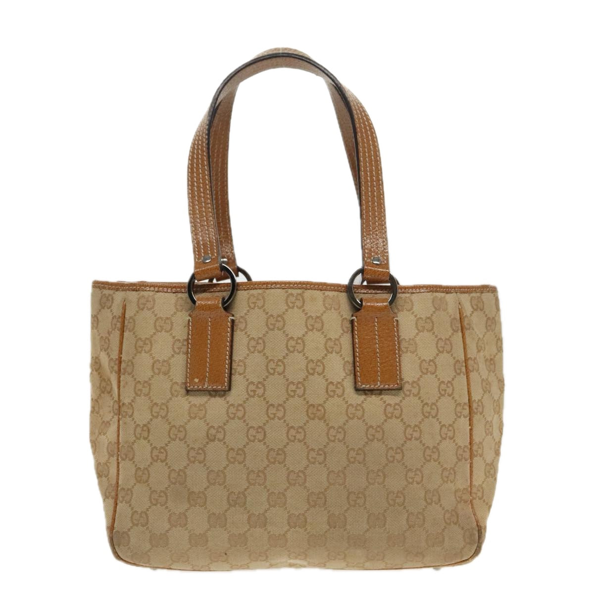 Gucci -- Brown Canvas Handbag ()